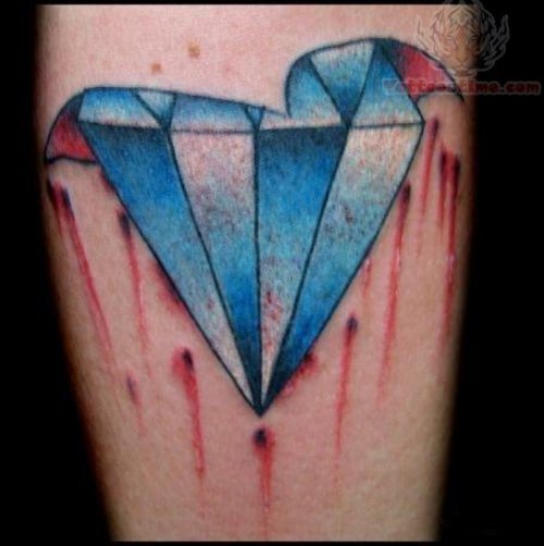 Broken Crystal Diamond Tattoo