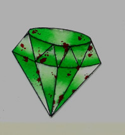 Green Crystal Diamond Tattoo