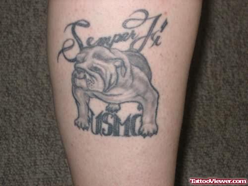 Semper Fi Devil Dog Tattoo