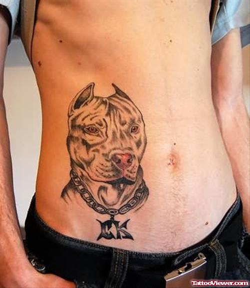 Dog Tattoos On Belly