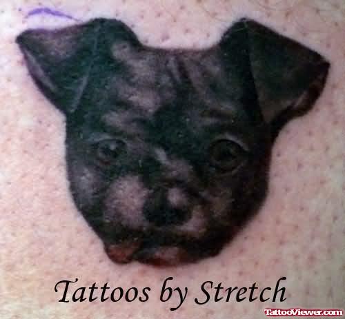 Black Puppy Tattoo