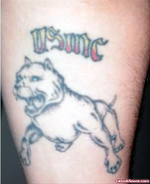 USMC Devil Dog Tattoo