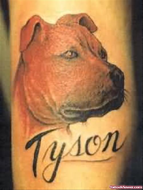 Tyson Dog Tattoo