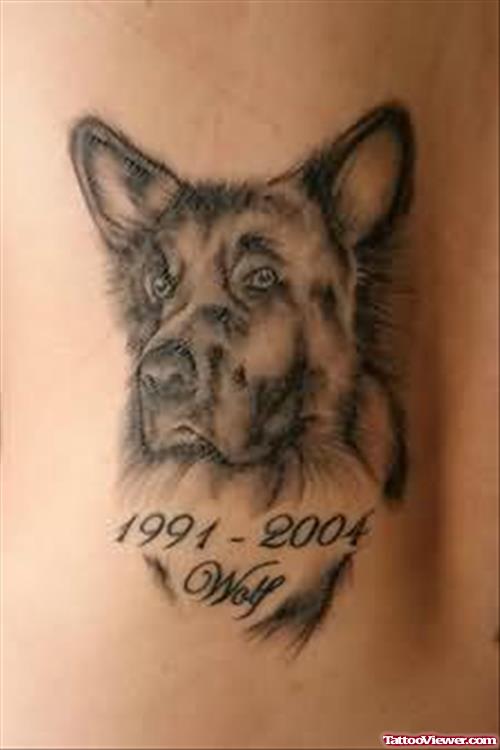 Simple Dog Tattoo