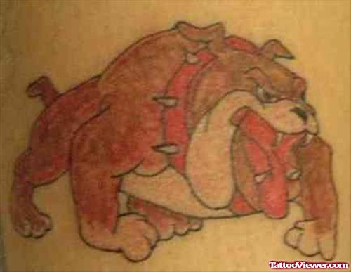 Red Bull Dog Tattoo