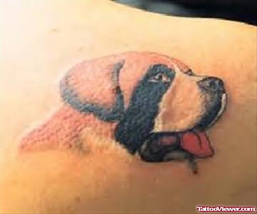 Dog Tattoo On Back