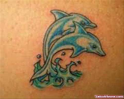 Couple Dolphin Tattoo