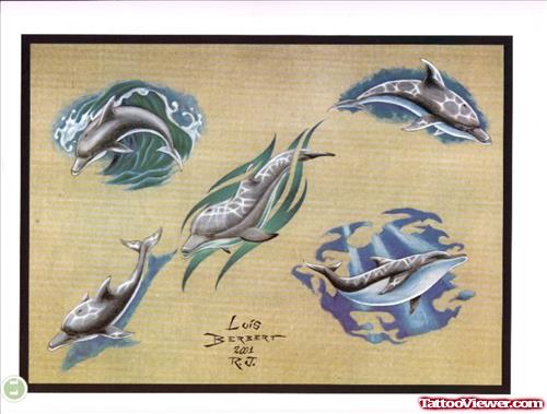 Dolphin Tattoo Samples