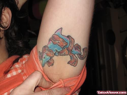 Dolphin Tattoo On Armpit
