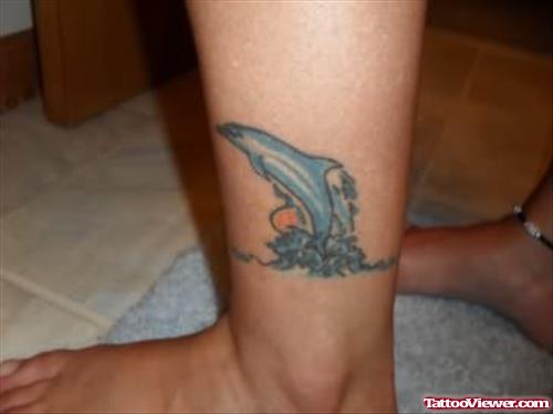 Dolphin Tattoo For Ankle