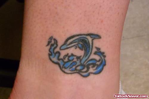 Small Dolphin Tattoo On Body