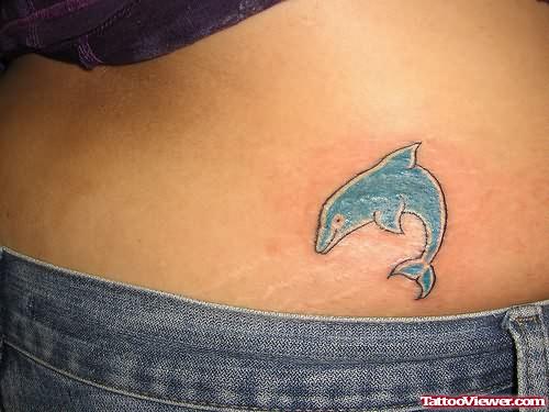Dolphin Tattoos For Waist