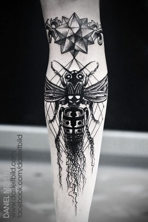 Special Dotwork Tattoo On Sleeve
