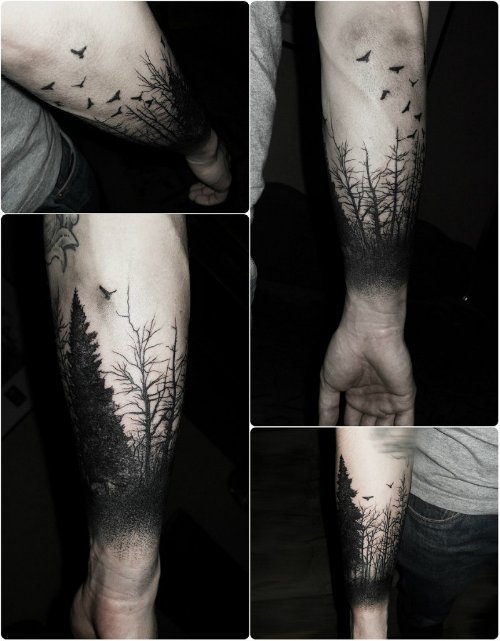 Crazy Dotwork Tattoo On Leg