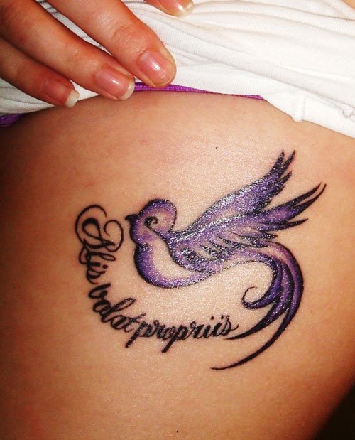 Dove Tattoo On Side