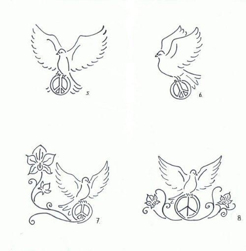 Best Flying Dove Tattoos Designs