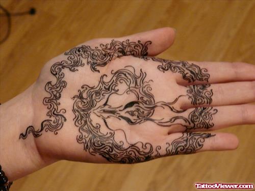 Dragon Tattoo On Left Hand