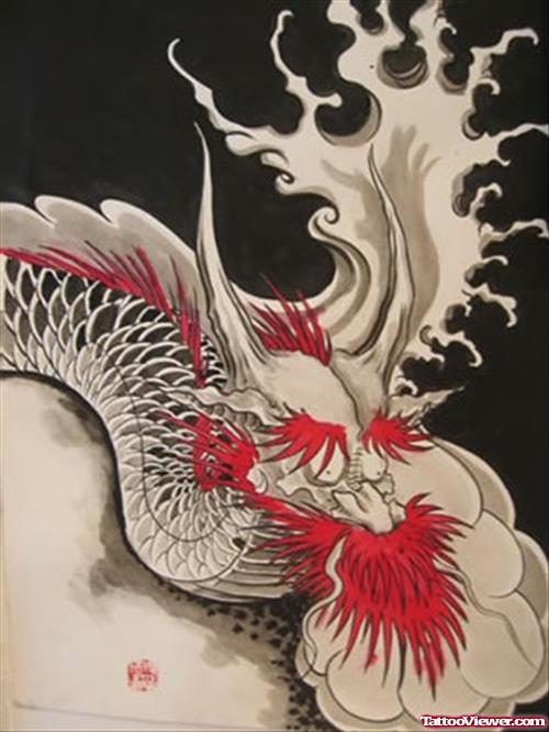 Japanese Dragon Tattoo Design