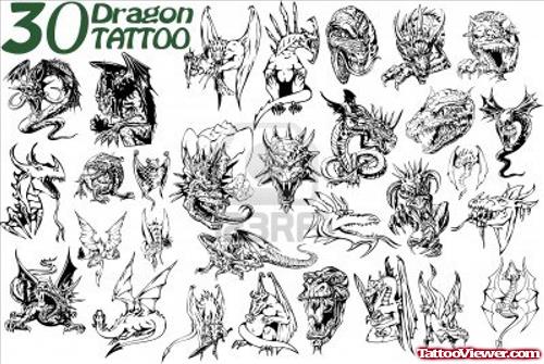 Latest Dragon Tattoos Designs