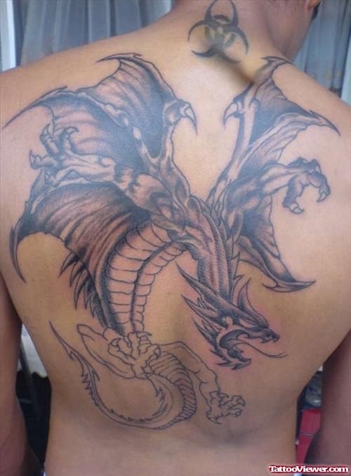 Big Dragon Tattoo On Back