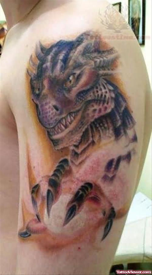 Dragon Half Sleeve Tattoo For Men