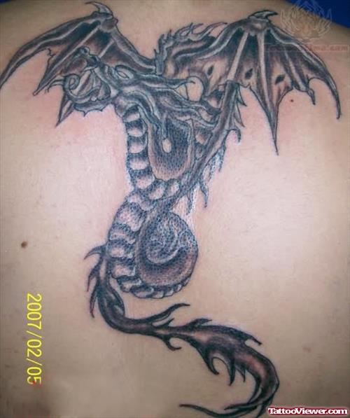 Back Body Dragon Tattoo On Back