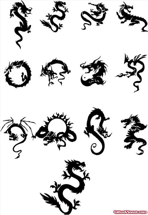 Tiny Dragon Tattoos For Girls