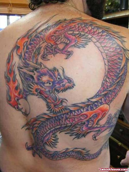 Japanese Coloured Dragon Tattoo