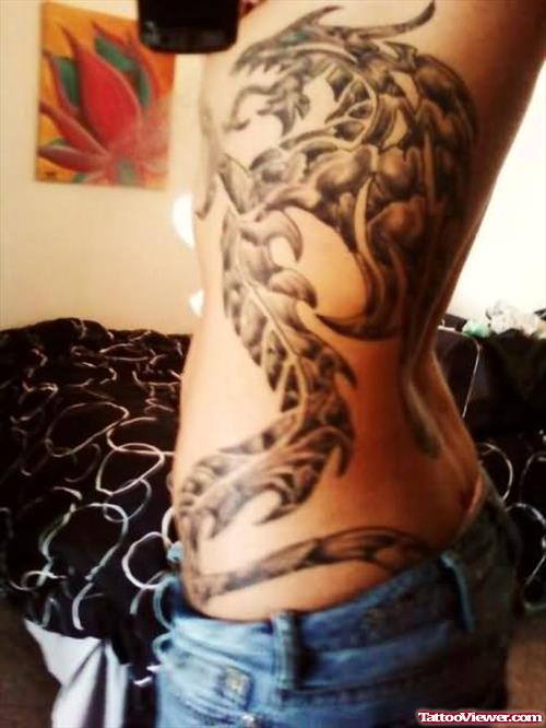 Dragon Tattoo On Ribs