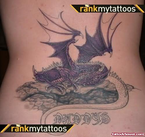 Dragon Tattoo On Lower Waist