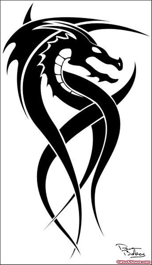 Celtic Dragon Tattoo Smaple