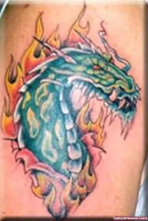 Fire Dragon Tattoo