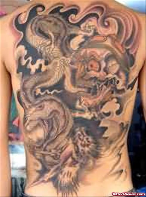Dragon Tattoo For Back