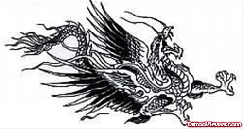Angry Dragon Tattoo Sample