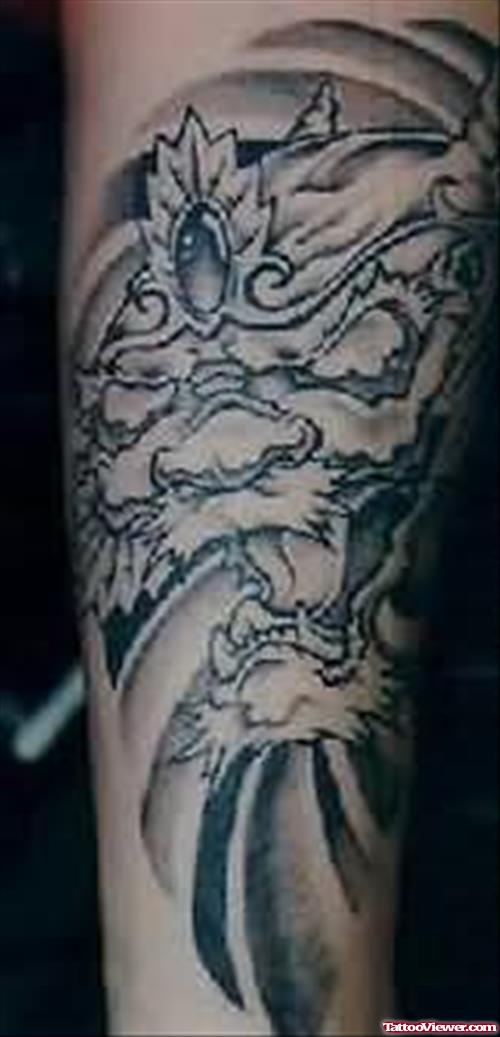 Elegant Dragon Tattoo Picture