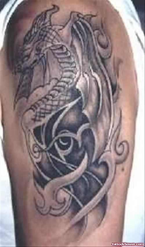 Elegant Dragon Tattoo Image