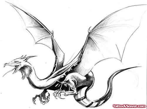 Flying Dragon Tattoo