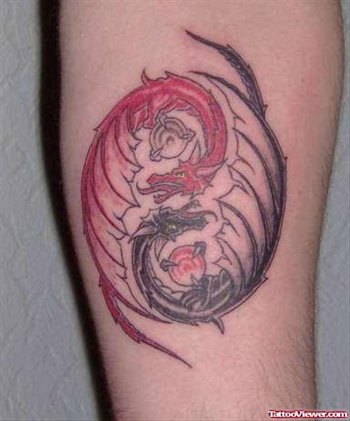 Dragon Yin Yang Tattoo