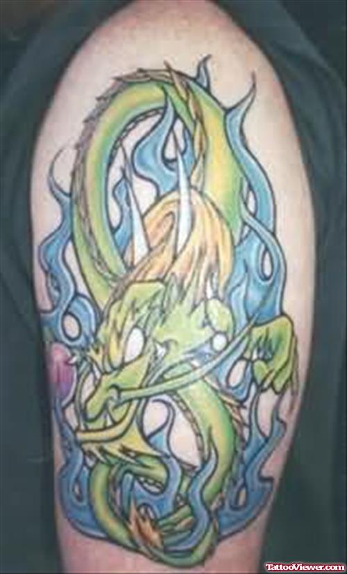 Complex Dragon Tattoo Design