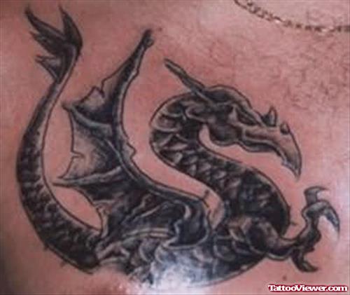 Awesome Angry Dragon Tattoo