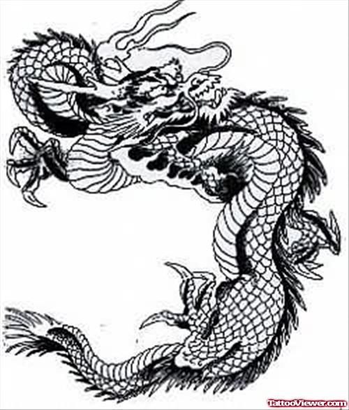 Fire Dragon Tattoo Sample