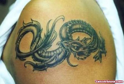 Elegant Dragon Tattoo For Women