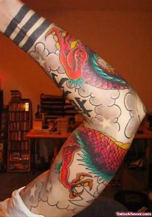 Dragon Tattoo On Arm