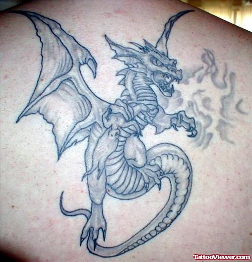 Fire Throwing Dragon Tattoo