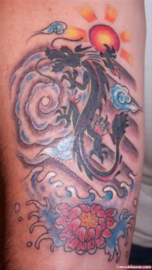 Eastern Dragon Tattoo On Arm