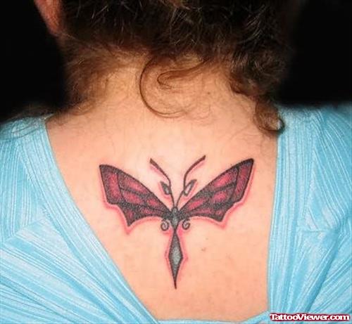 Women Back Dragonfly Tattoo