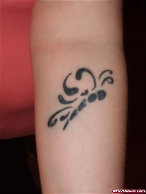 Cute Tiny Dragonfly Tattoo On Arm