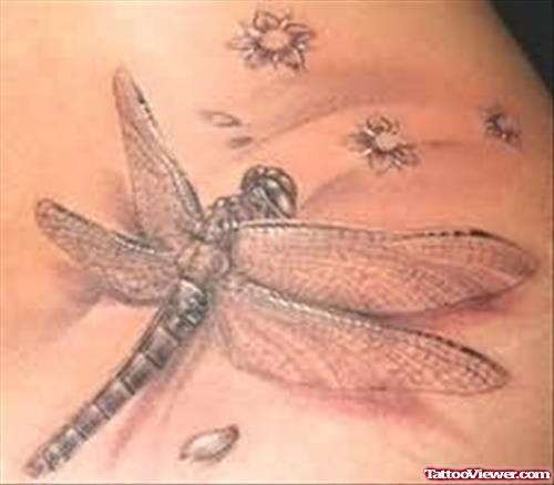 Gossamer Fantasy Dragonfly Tattoo