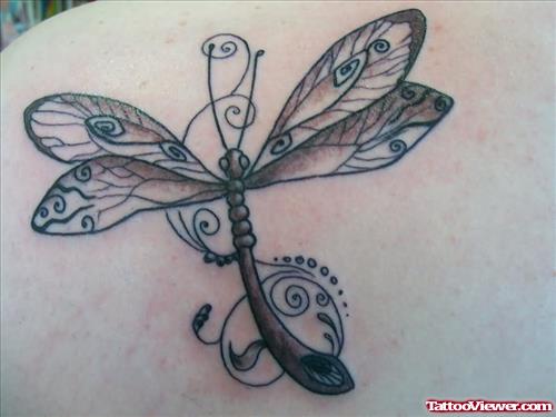 Dragonfly Tattoo Large