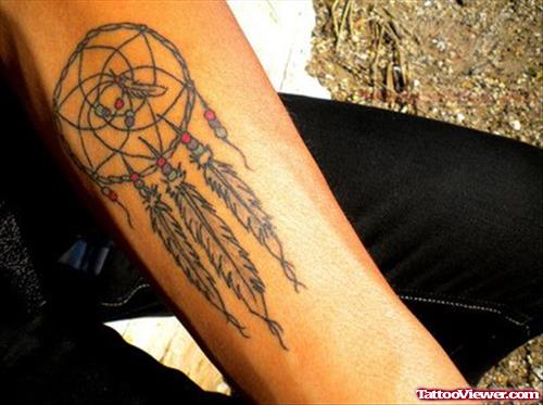 Dream Catcher Tattoo On Arm For Men